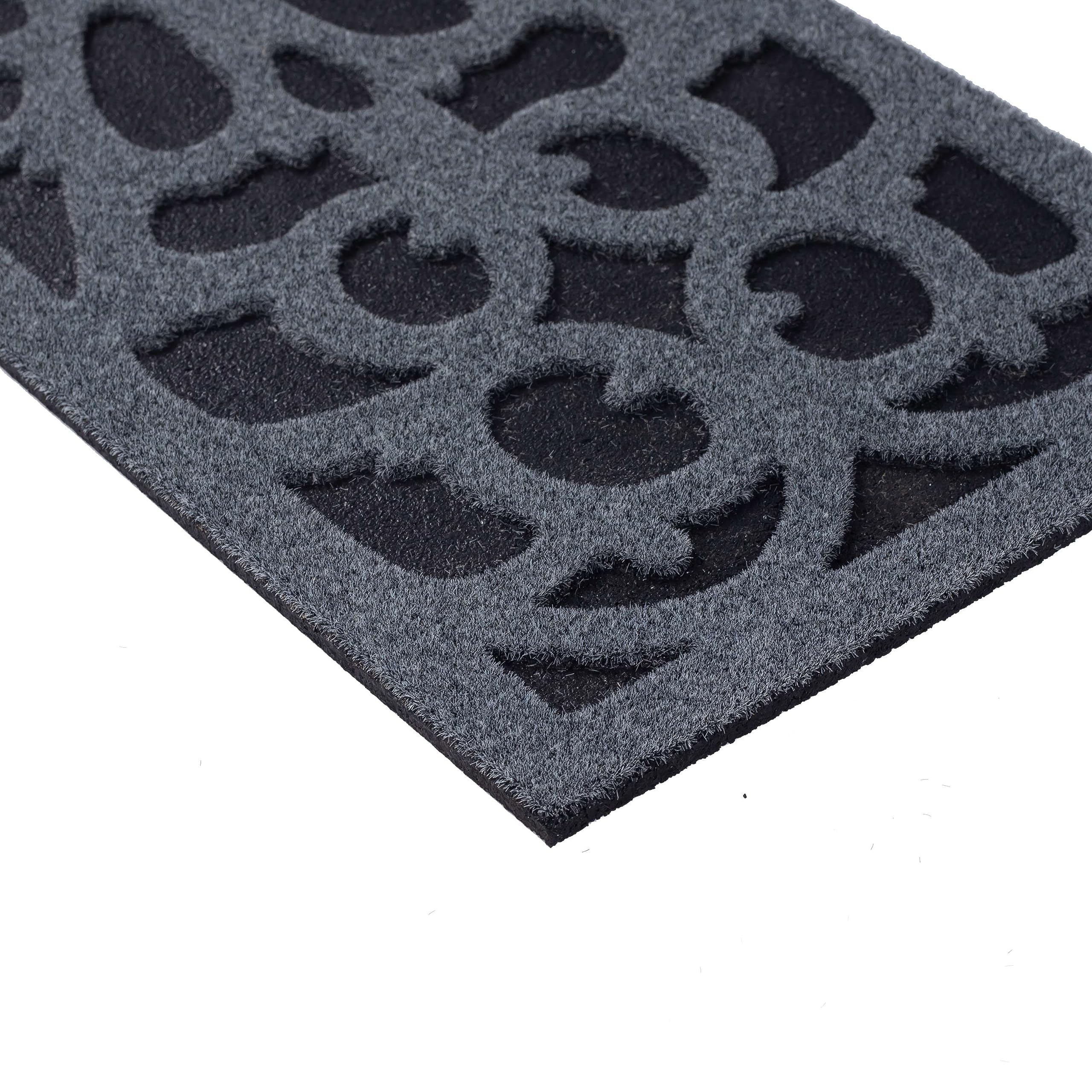 Nicoman Narrow Doormat – Victorian Recycled Rubber Heavy Duty Mat, 75x25cm