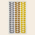 Orla Kiely Trio Stem Dune Bath Towel - Grey Bathroom Linen, 70x125cm
