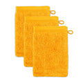 Möve Superwuschel Waschhandschuh 3er-Set – 100% Baumwolle, Gold