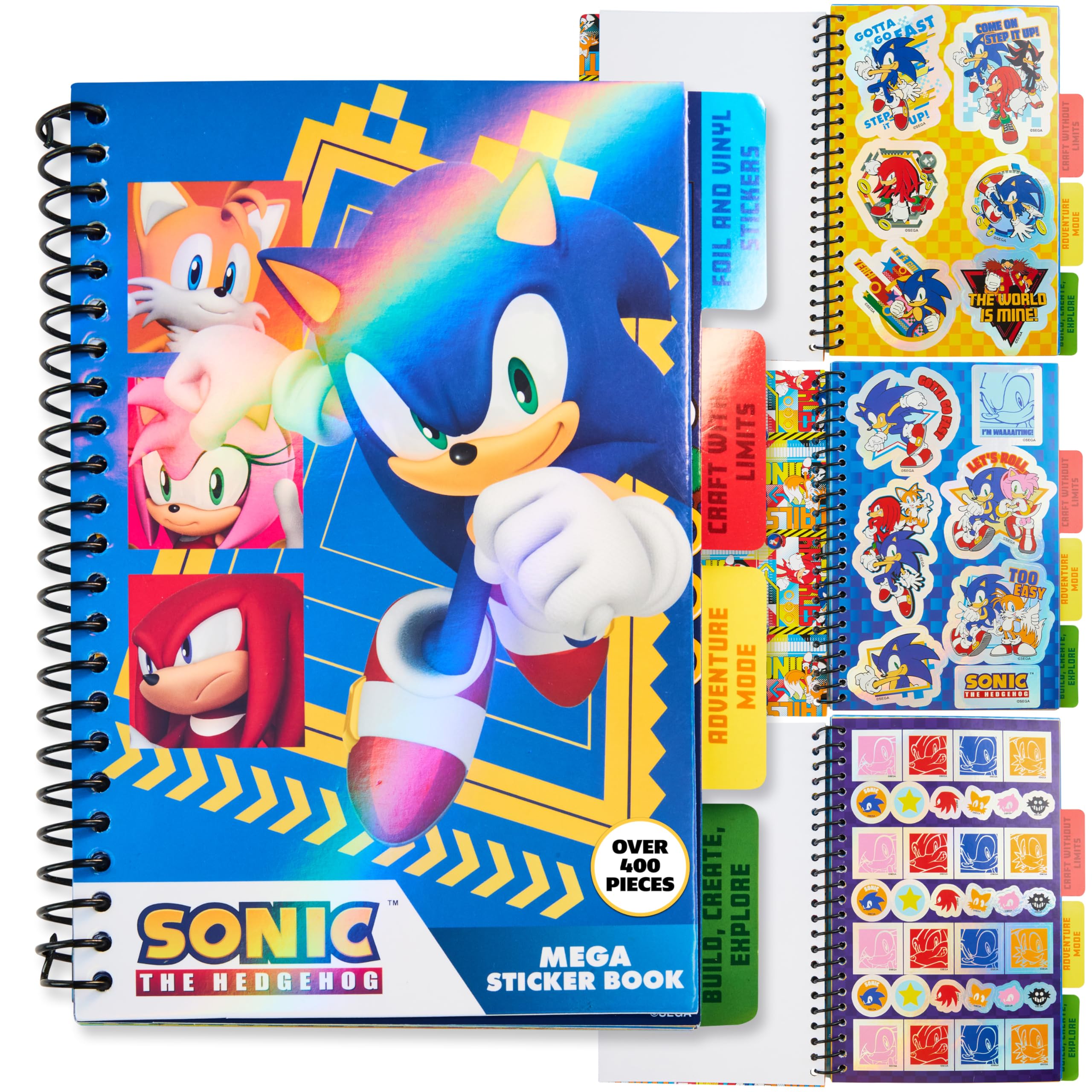 Sonic the Hedgehog Sticker Book | 28 Sheets & 400+ Stickers for Kids