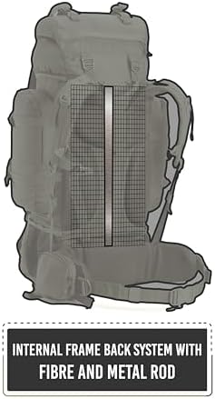 Tripole Colonel Internal Frame Rucksack with Daypack & Rain Cover