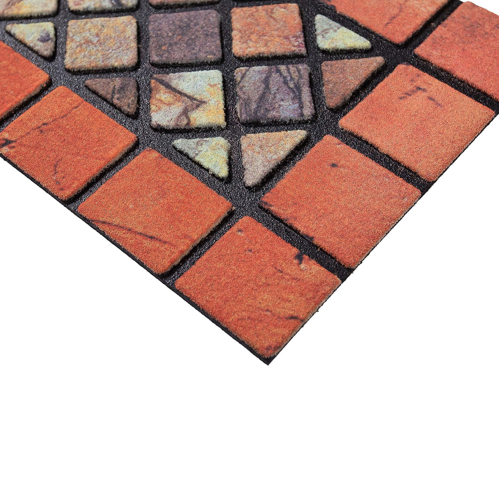 Nicoman Eco-Friendly Narrow Doormat – Recycled Rubber 4 Pack, 75x25cm