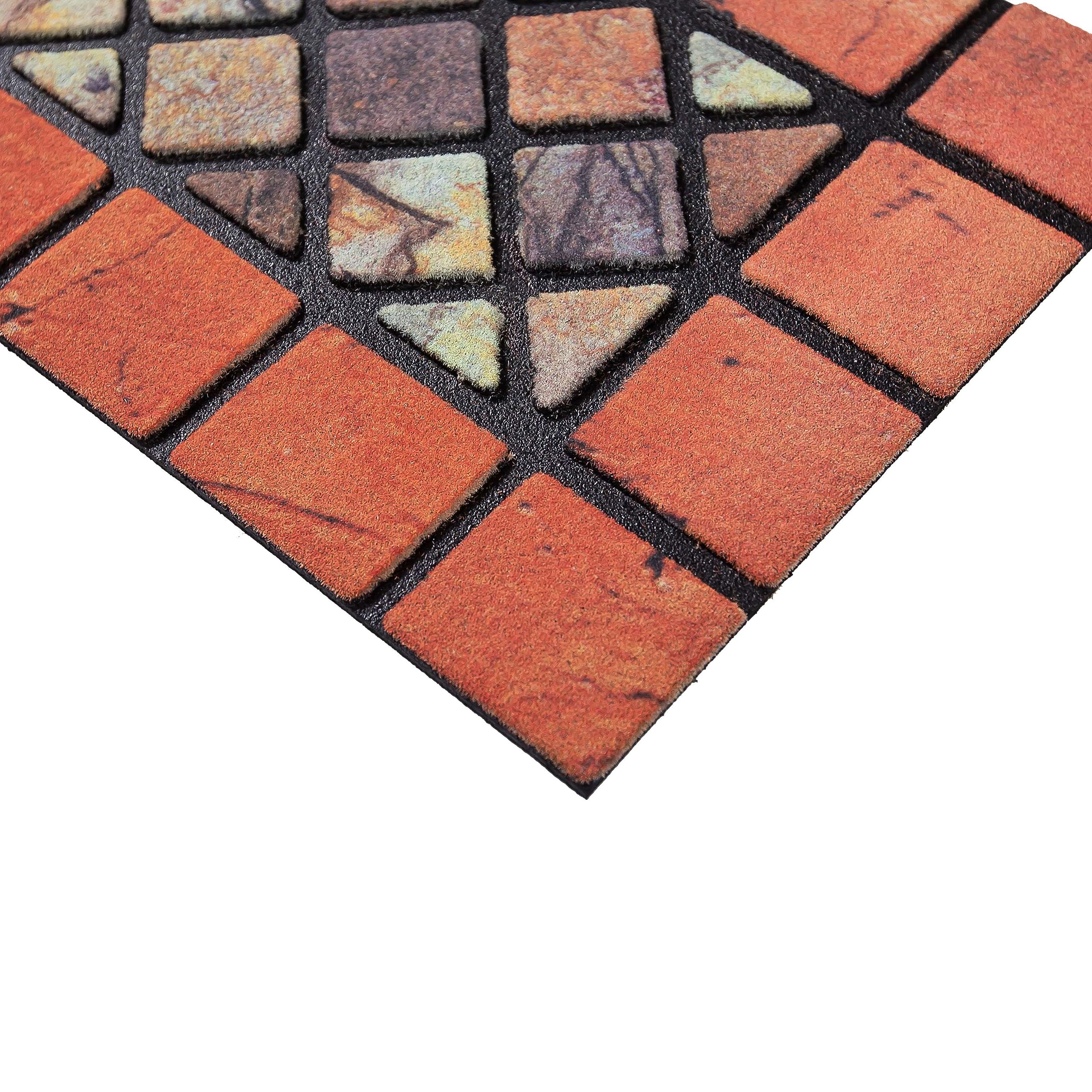 Nicoman Eco-Friendly Narrow Doormat – Recycled Rubber 4 Pack, 75x25cm