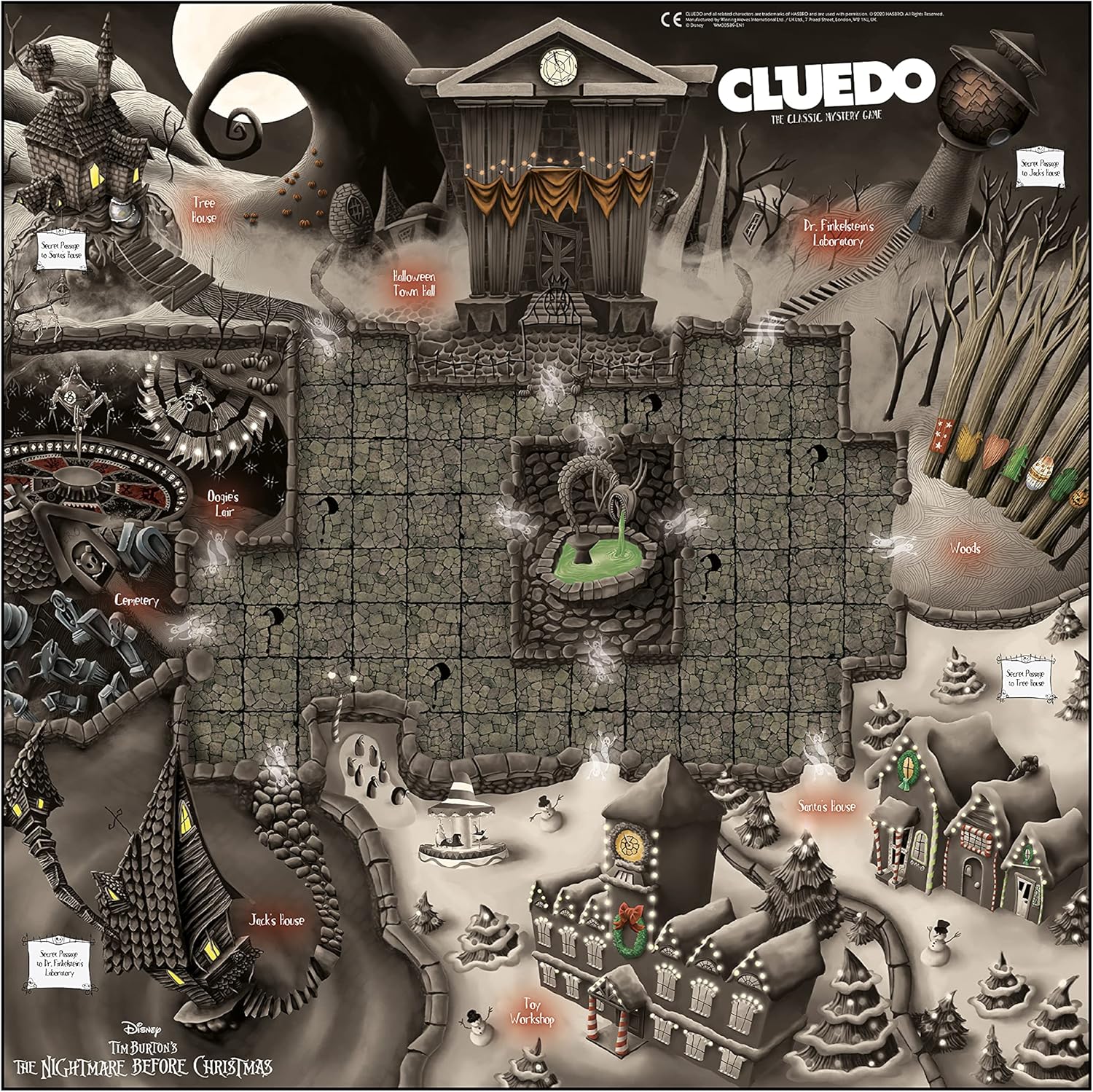 Cluedo: The Nightmare Before Christmas Edition Mystery Board Game