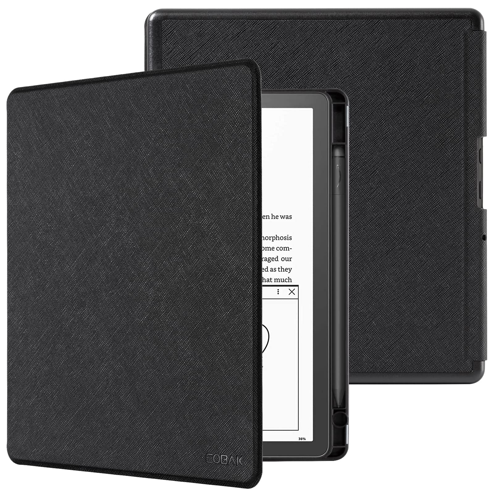 CoBak Kindle Scribe 10.2" Case – PU Leather Cover with Pencil Holder