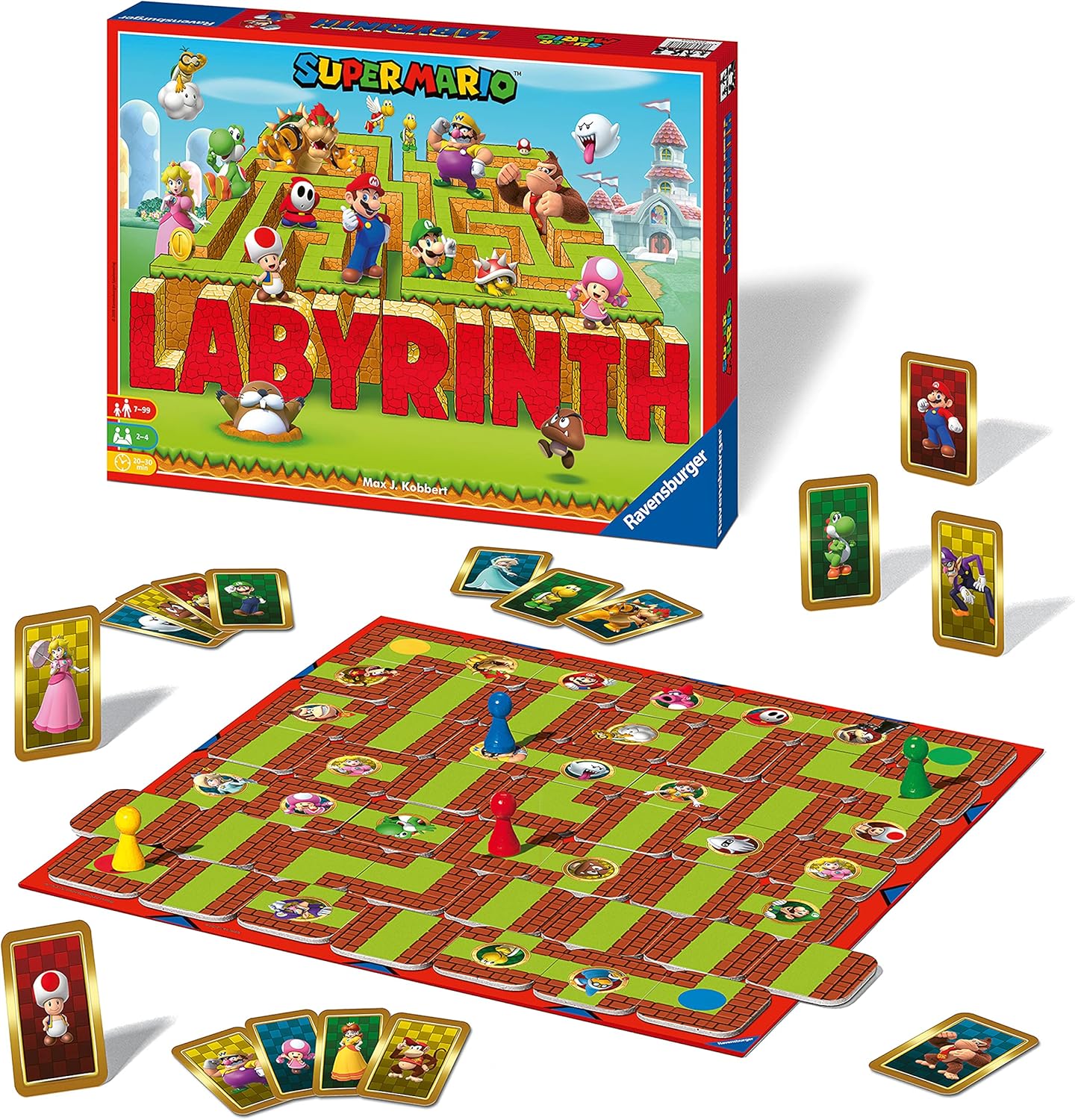 Ravensburger Super Mario Labyrinth Board Game – Family Strategy Game