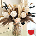 Artificial Flowers in Vase – Boho Pampas Grass Centerpiece