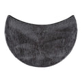 Microfibre Round Shower Bath Mat – Non-Slip Anthracite 55cm