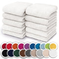 NatureMark 10-Piece Cotton Washcloth Set – Soft 30x30cm Face Towels