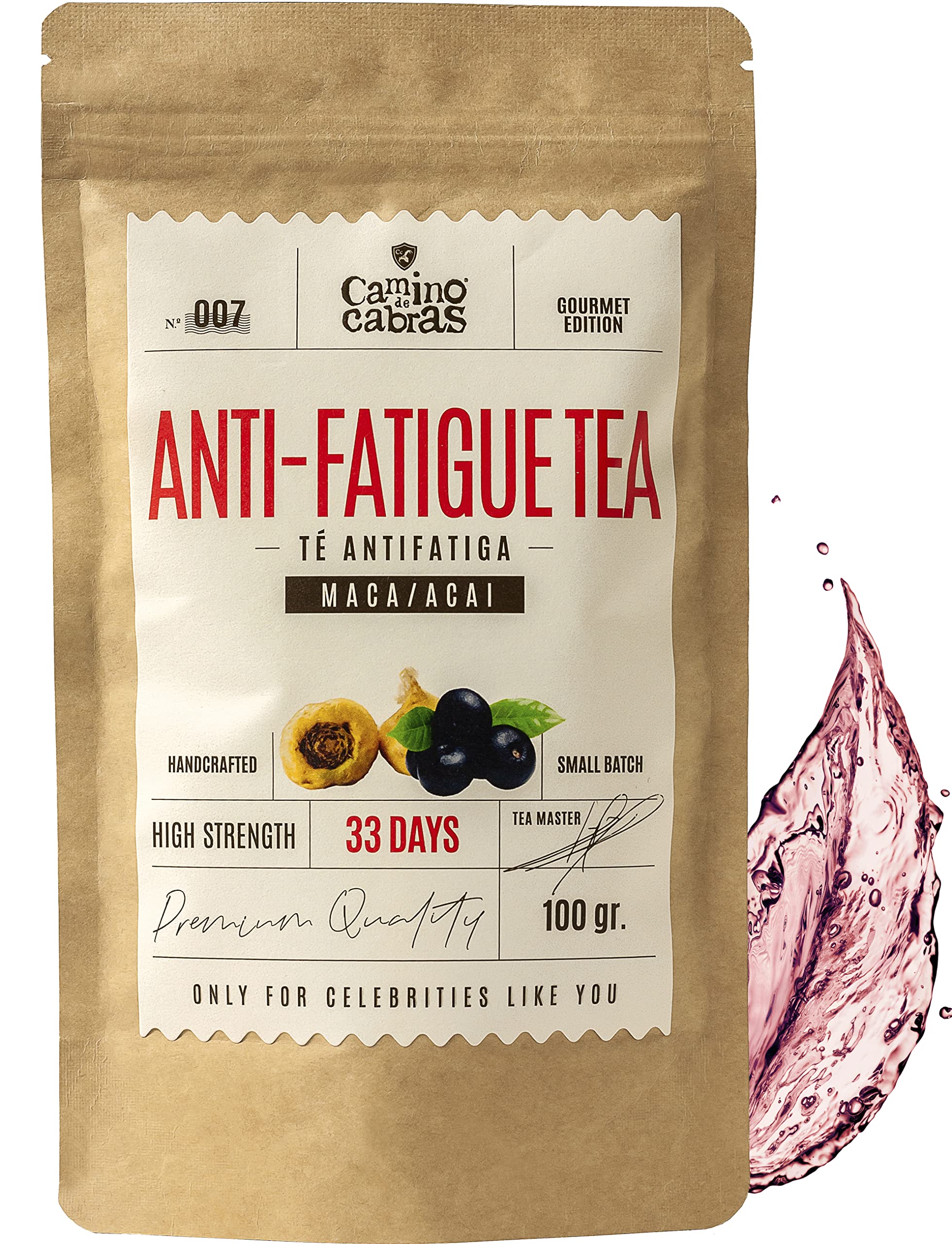 Camino de Cabras Anti Fatigue Loose Leaf Tea – Caffeine Free, 100g