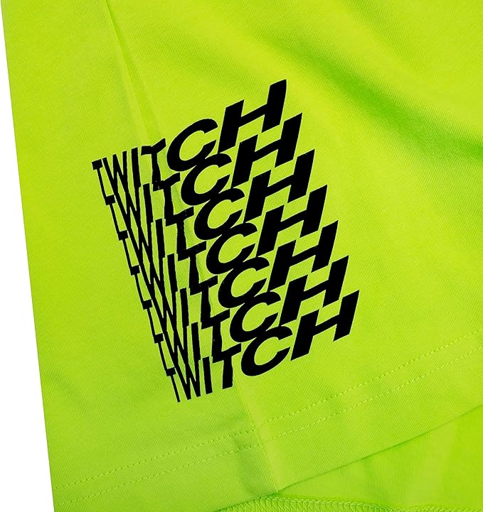 Twitch Long Sleeve Tee – Unisex Neon Yellow 100% Cotton Shirt – Size M