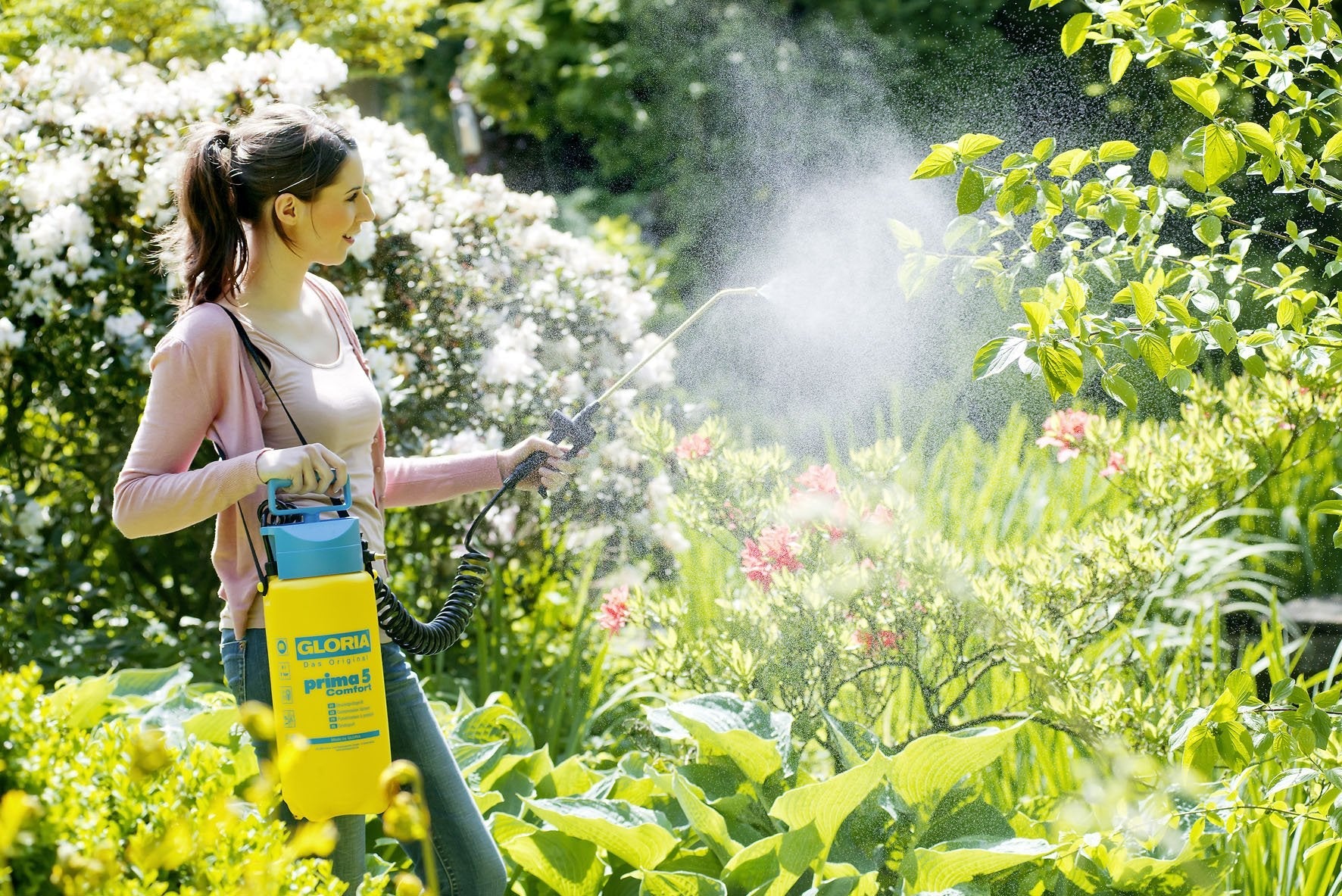 GLORIA Prima 5 Comfort Pressure Sprayer | 5L Garden Sprayer with 2.5m Hose