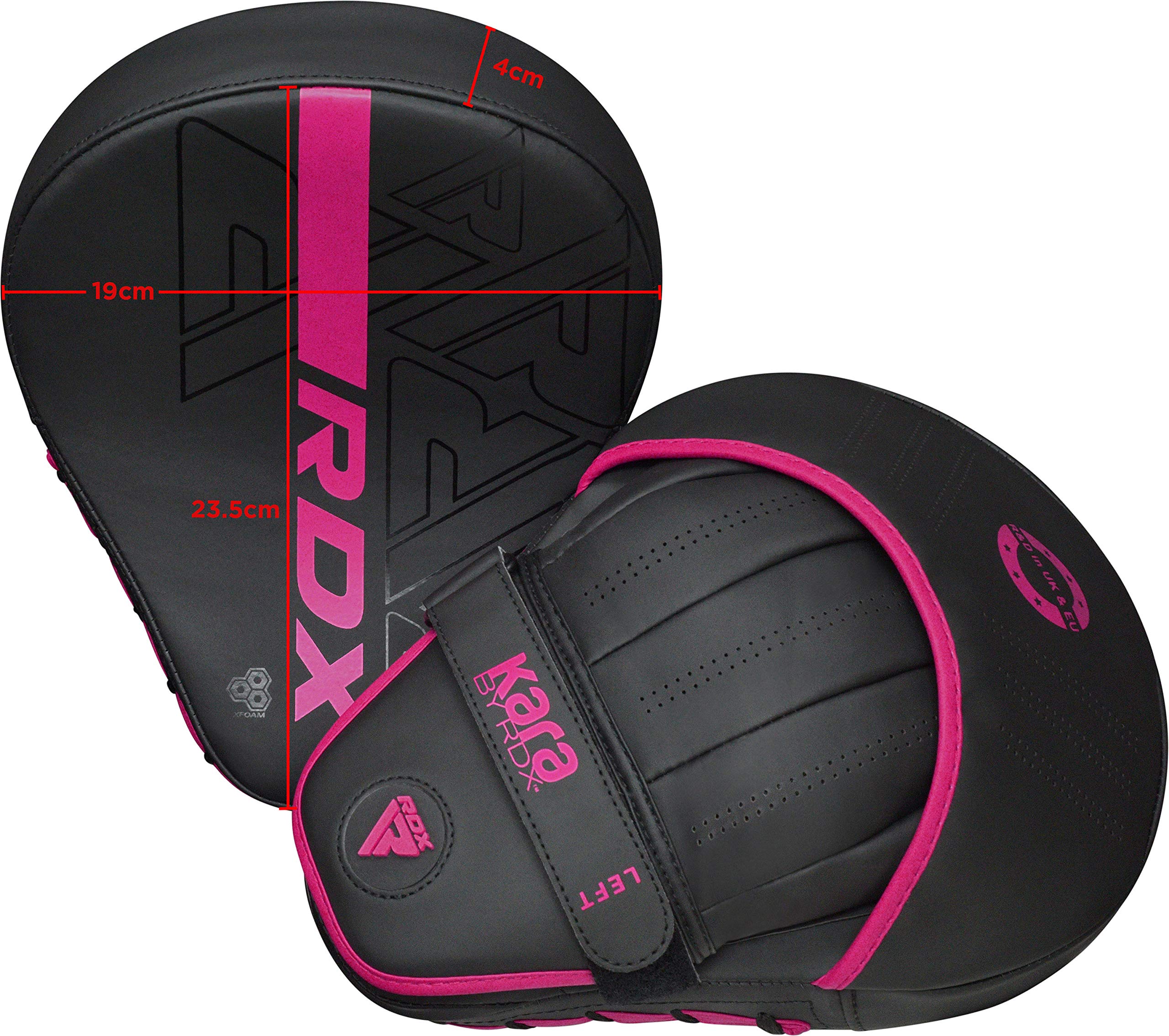 RDX Maya Hide Leather Curved Focus Mitts – MMA & Boxing Training Pads
