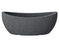 Scheurich Wave Globe Oval Planter – Black Granite Plastic, 58cm