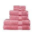Christy Supreme Hygro 6-Piece Towel Set | Blush Pink Supima Cotton