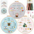 Myfelicity Embroidery Kit for Beginners | 28 Stitches Starter Set