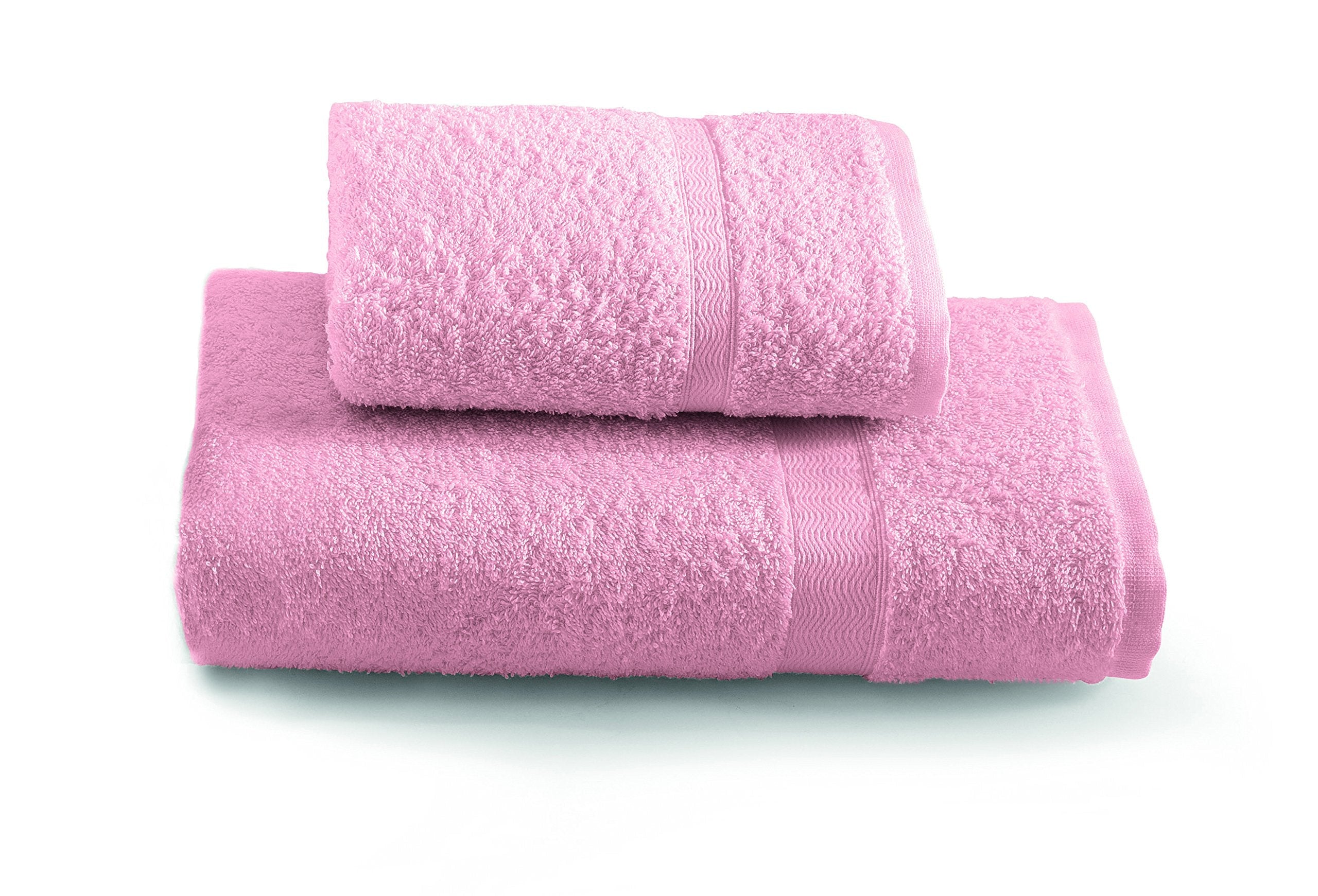Gabel Pink Cotton Towel Set – 2-Piece Italian Terry Cloth Set