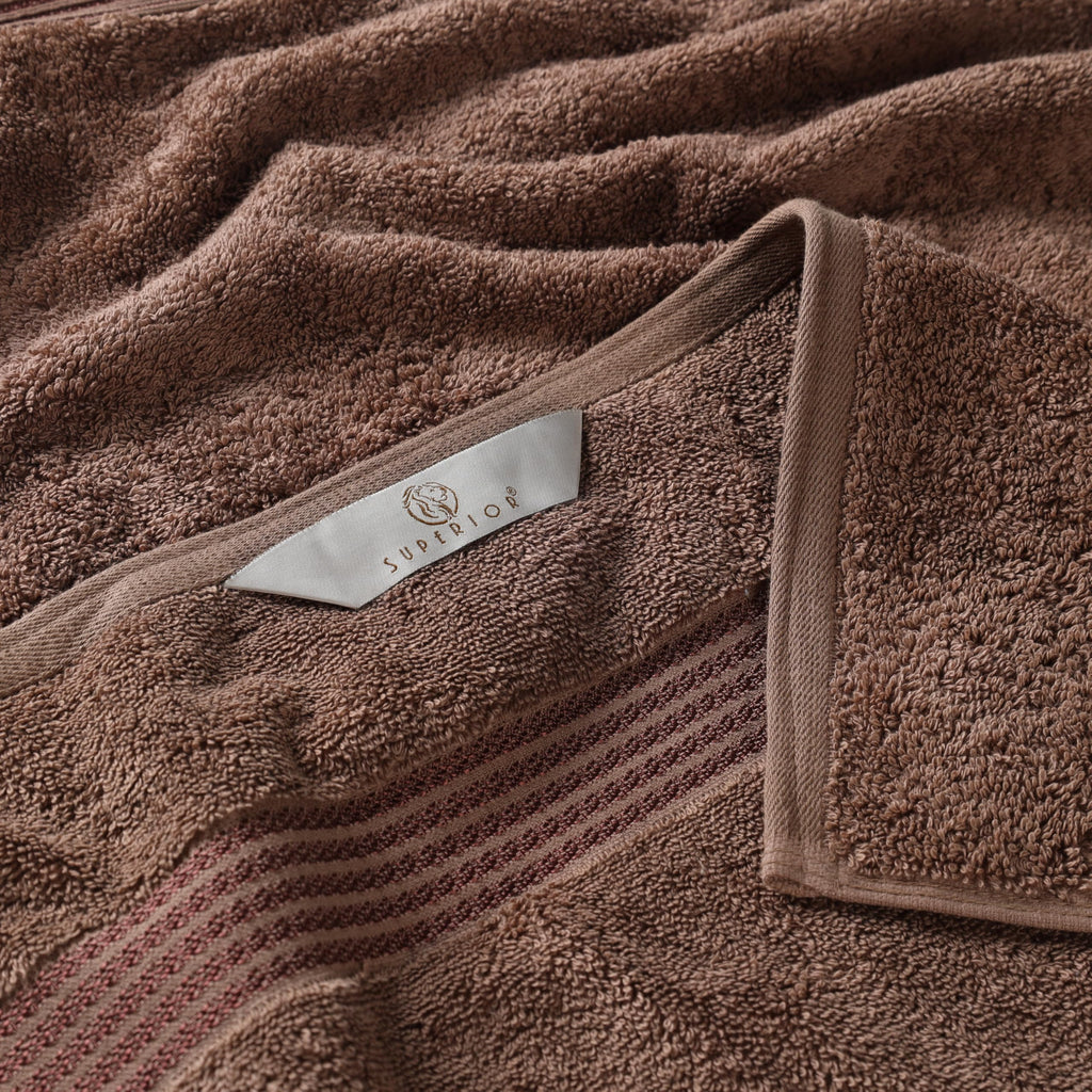 Superior, Cotton, Mocha, 6 Piece Towel Set - image 5