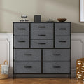Feonase 11-Drawer Tall Dresser | Fabric Chest of Drawers for Bedroom