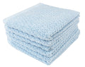 Everplush Diamond Jacquard Washcloths – 6 Pack Quick-Dry Aquamarine