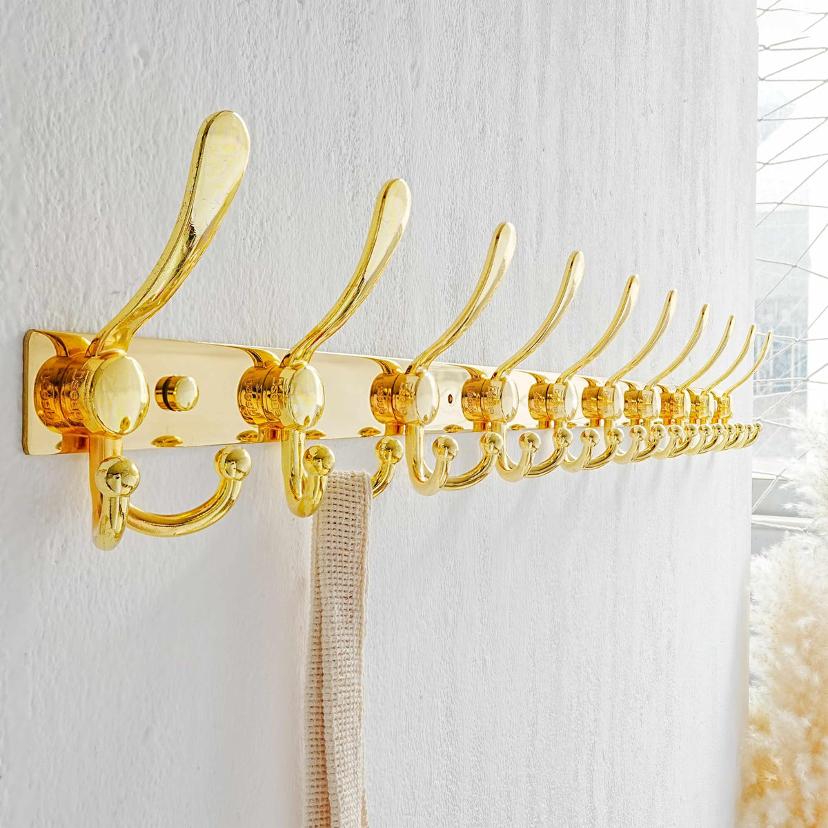 Dseap Coat Rack Wall Mount 94cm, Heavy Duty 2.5mm Base vs Flimsy 1mm, Double-Thick Solid Anti-Snap Hooks - image 4