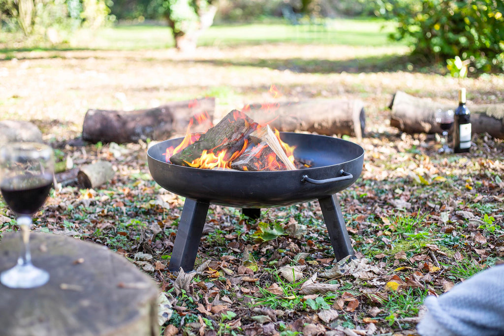 La Hacienda Pittsburgh Small Fire Pit – Oiled Steel Outdoor BBQ