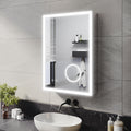 ELEGANT Bathroom Mirror Cabinet with Lights & Shaver Socket, 500 x 700 mm - image 1