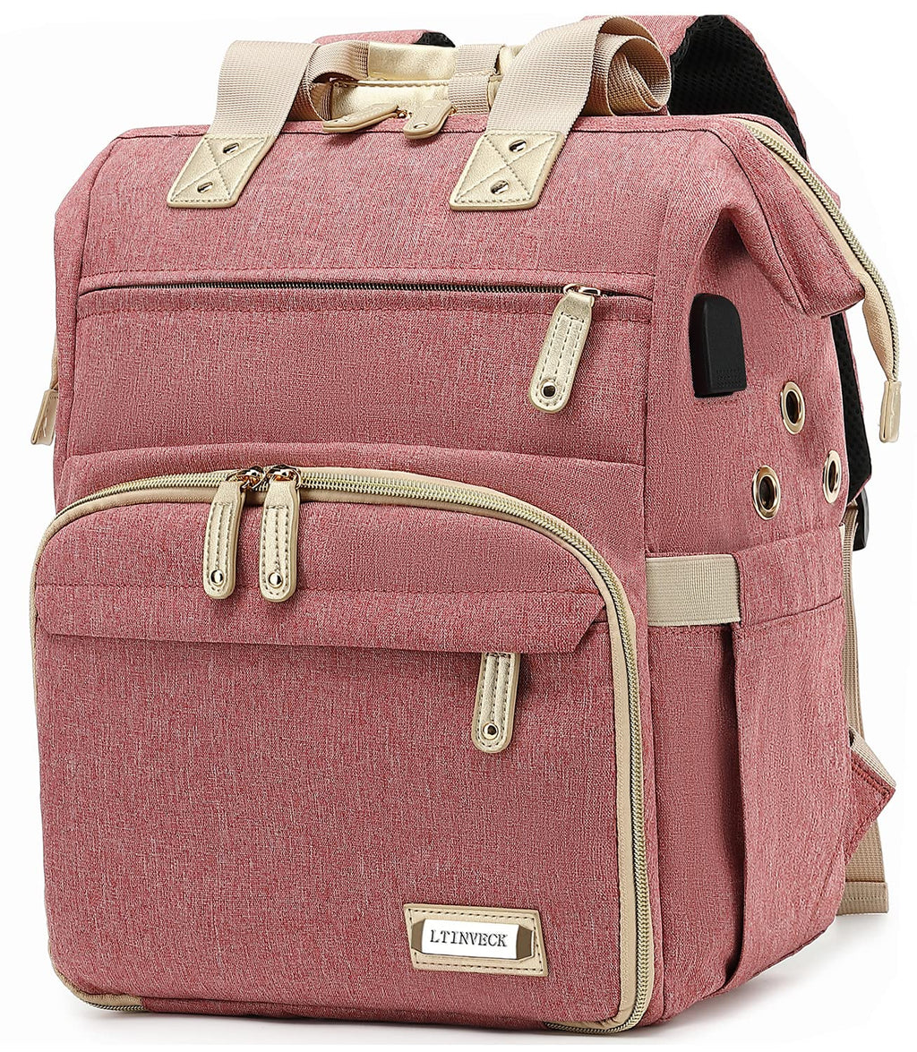Jolof Store Knitting Bag Backpack | Large Yarn Storage Organizer with USB