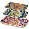 vancasso SIMI02 Porcelain Serving Platter Set | 3-Piece Rectangle Dishes