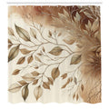 Abakuhaus Watercolor Autumnal Branches Fabric Shower Curtain – 175 x 200 cm