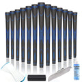 CHAMPKEY Rubber Golf Grips 13 Pack | Oversize Club Repair Kit – Black/Blue