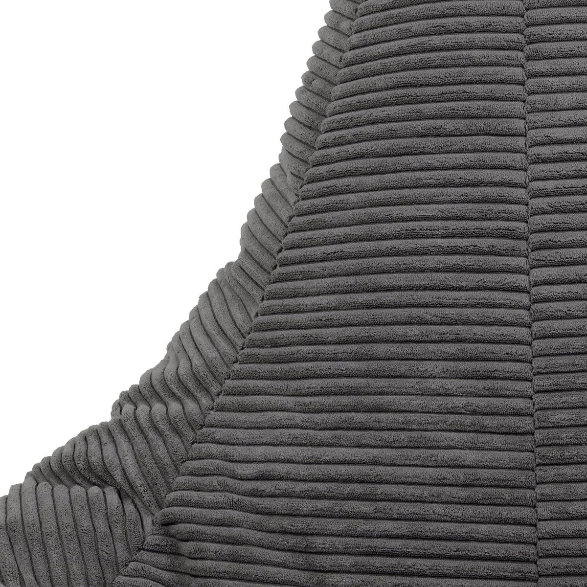 icon Dalton Cord Bean Bag & Footstool with Filling Included, Grey - image 5