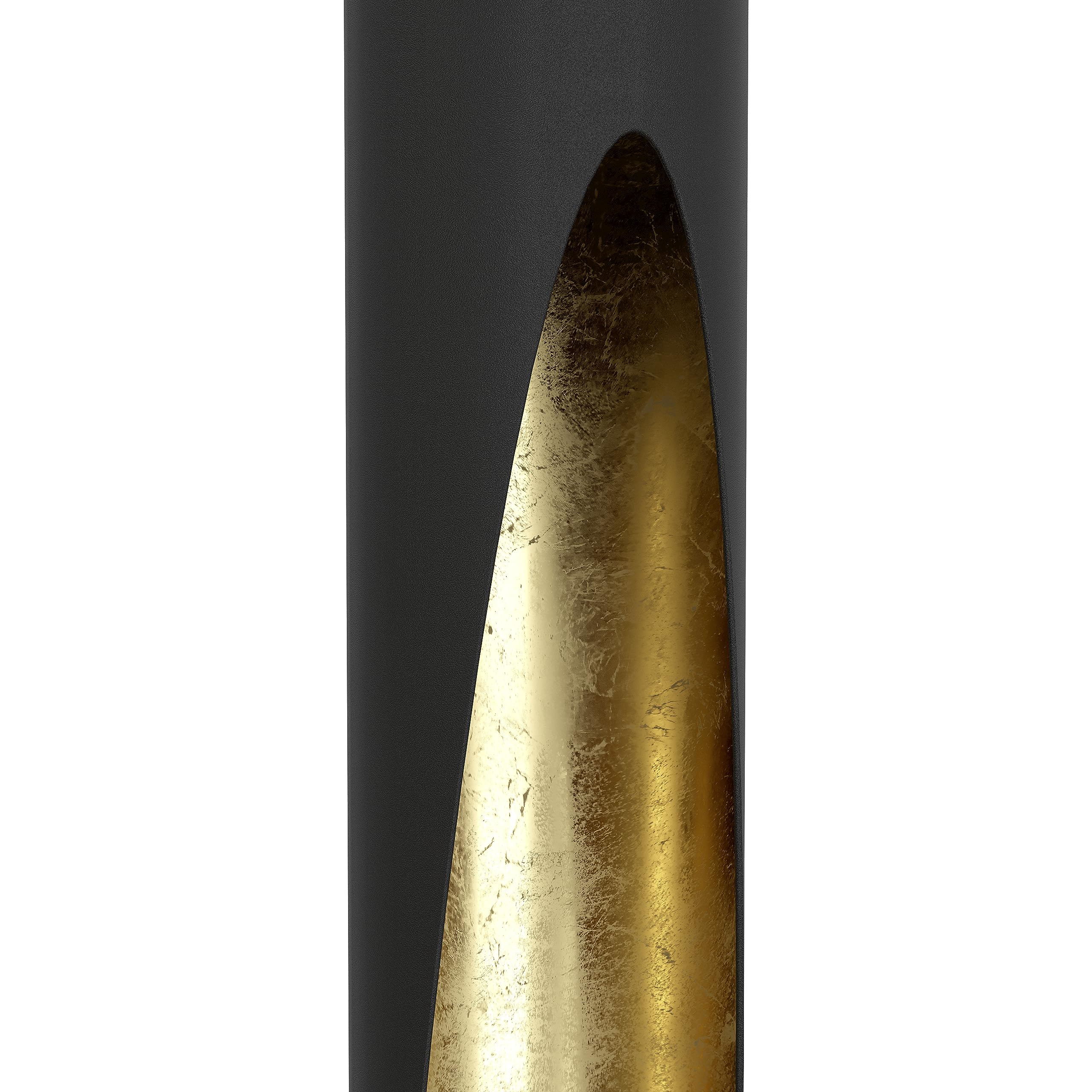 EGLO Barbotto LED Pendant Light – Black and Gold Tubular Hanging Lamp