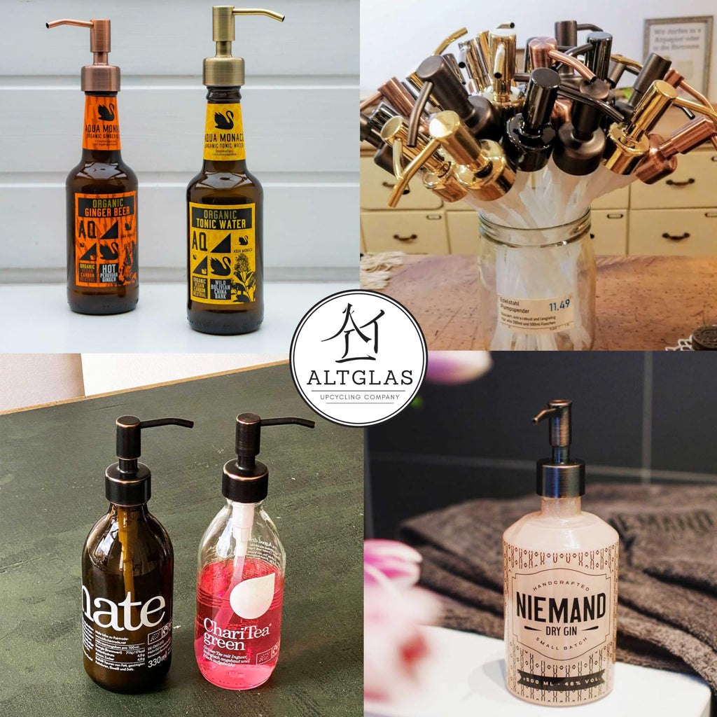 ALTGLAS Upcycling Soap Dispenser Pump Head 'Budapest' with Upcycling-Kit - image 2