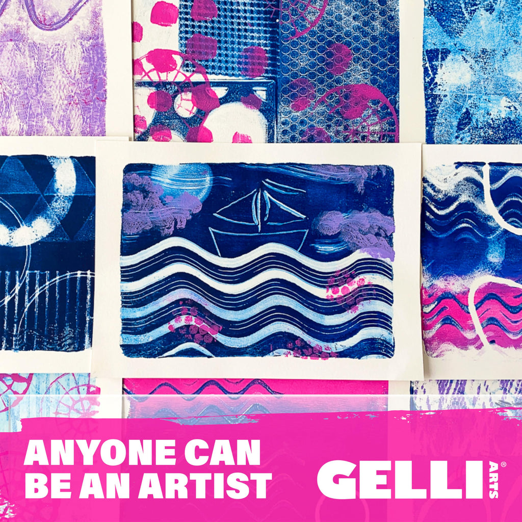 Gelli Arts 12 x 14-inch Gel Printing Plate for Monoprinting and Art