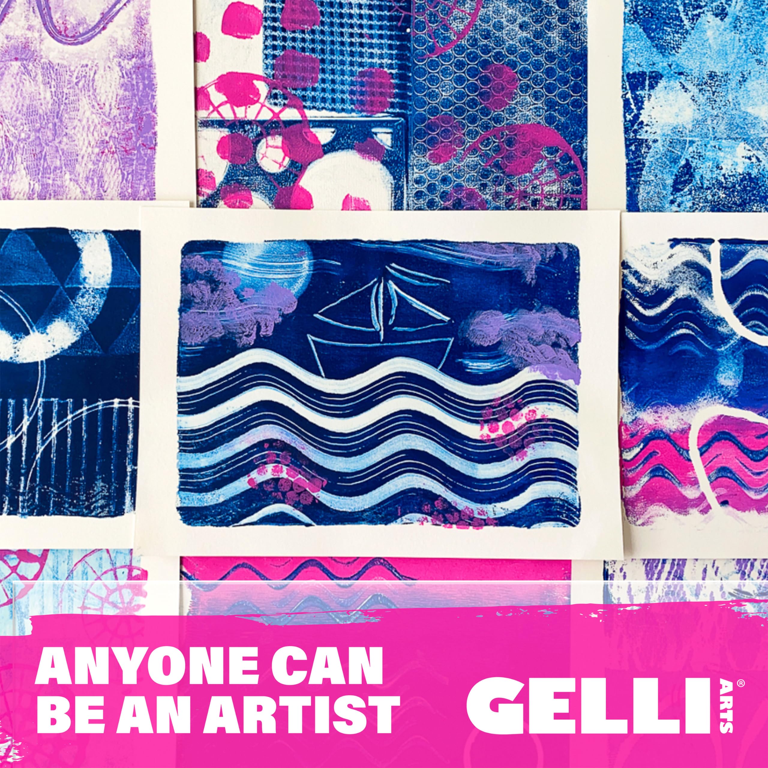 Gelli Arts 12 x 14-inch Gel Printing Plate for Monoprinting and Art