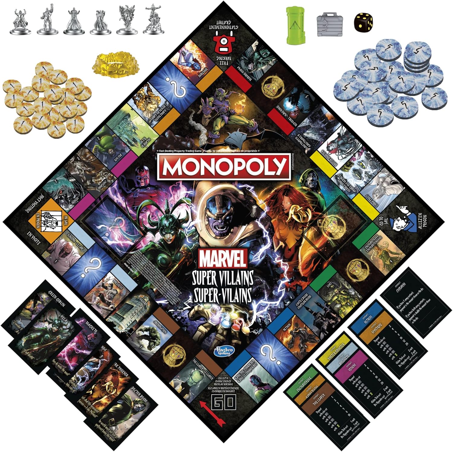 Monopoly: Marvel Super Villains Edition Board Game by Snaps
