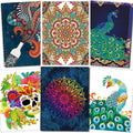 OSIMIG 3-Pack Adult Colouring Books | Spiral Bound Stress Relief Designs