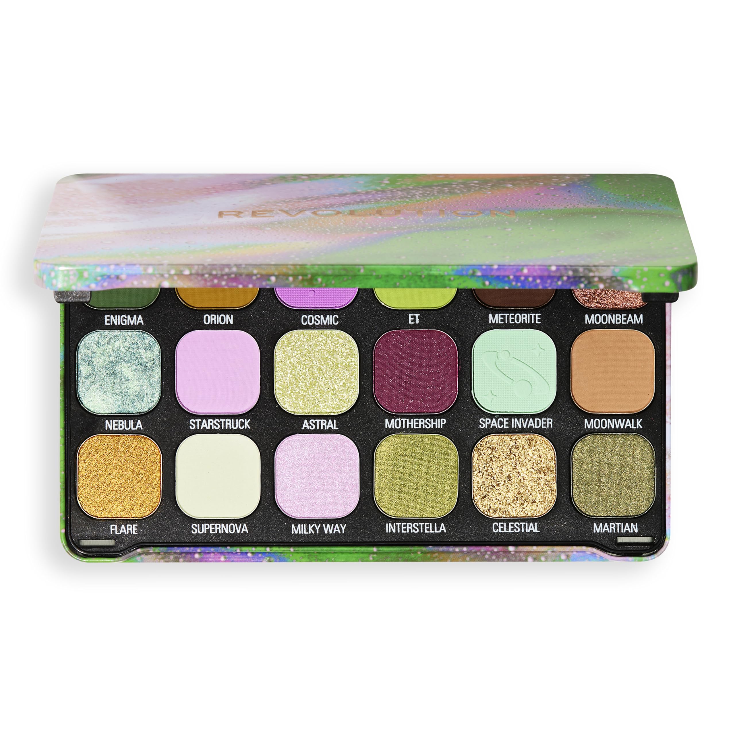 Revolution Beauty Forever Flawless Eyeshadow Palette - Astro Nova Green