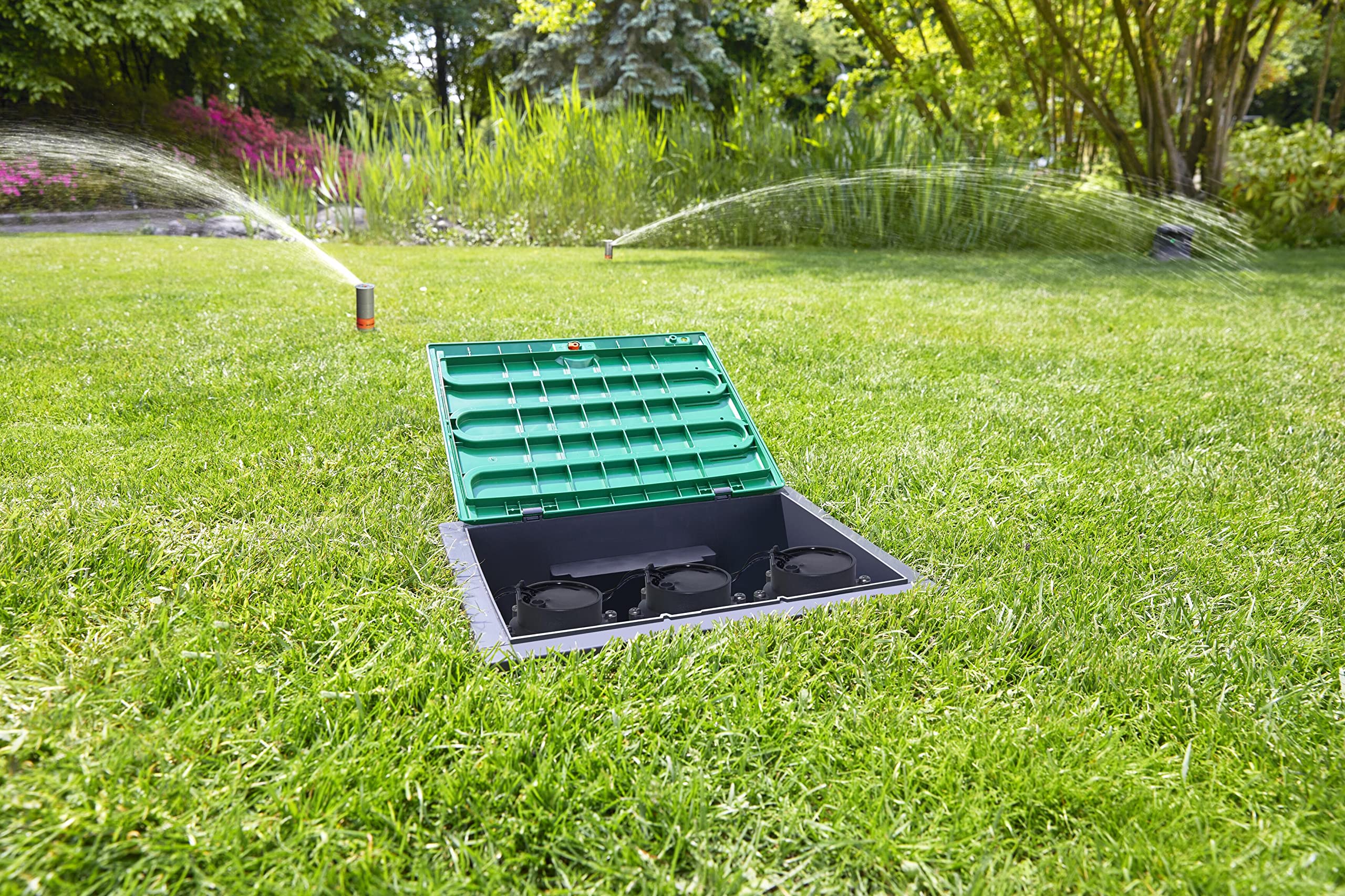 Gardena V3 Valve Box – Automatic Irrigation System Box for 3 Valves