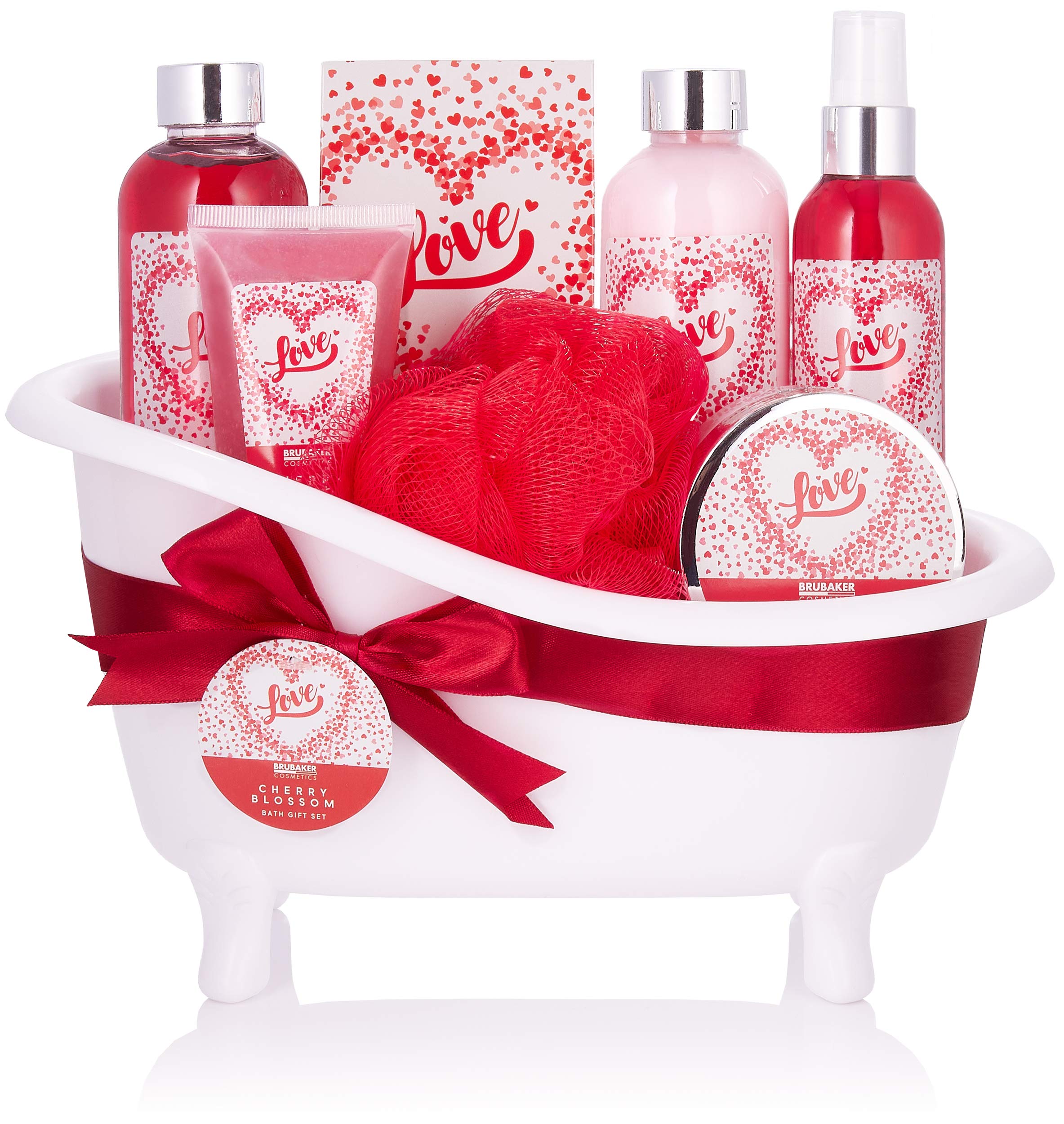 BRUBAKER Cosmetics Cherry Blossom 8-Piece Bath and Shower Gift Set