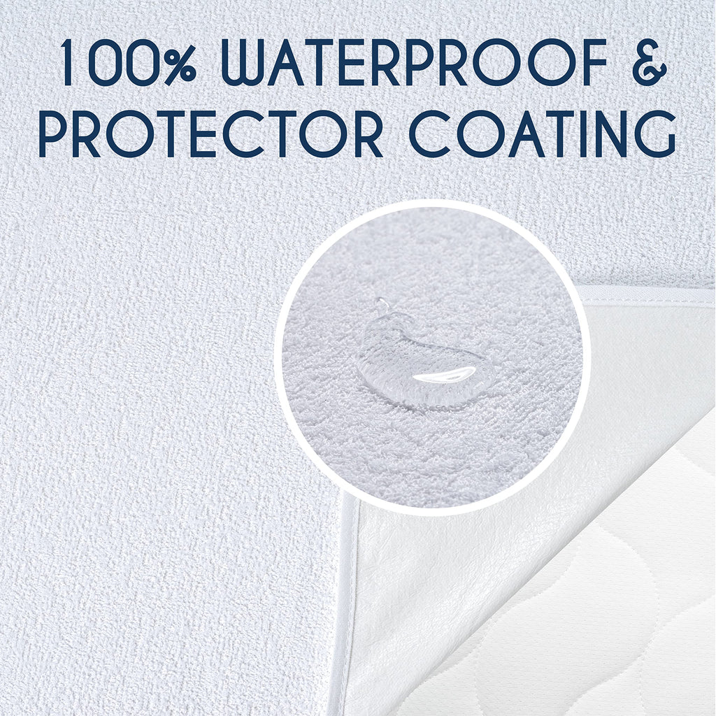 Dreamzie Mattress Protector Waterproof with 4 Elastic Corners - Made in EU - OEKO-TEX® Certified - For Mattress Double Bed 140 x 190 cm