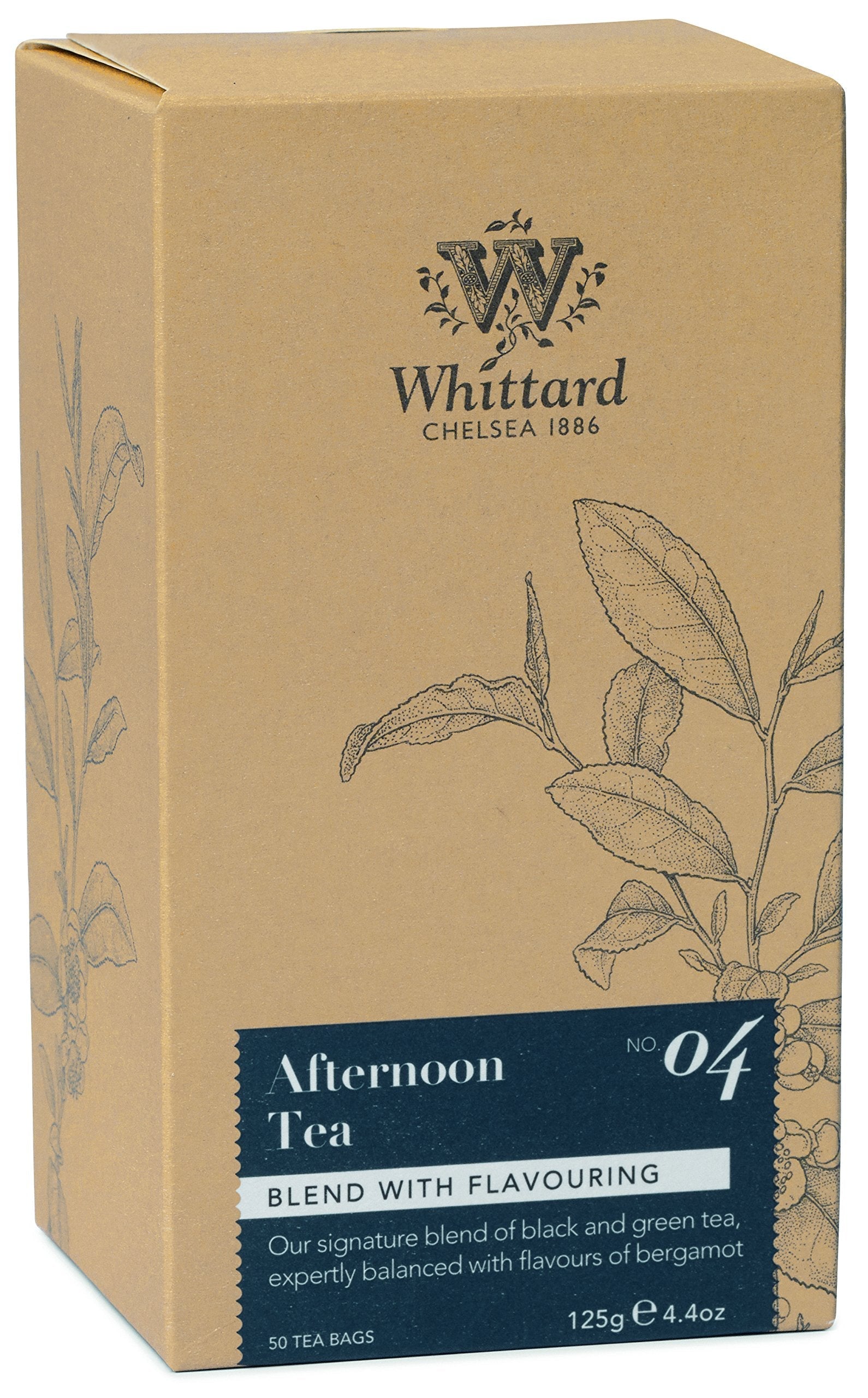 Whittard of Chelsea Afternoon Tea - 50 Teabags - Bergamot Blend