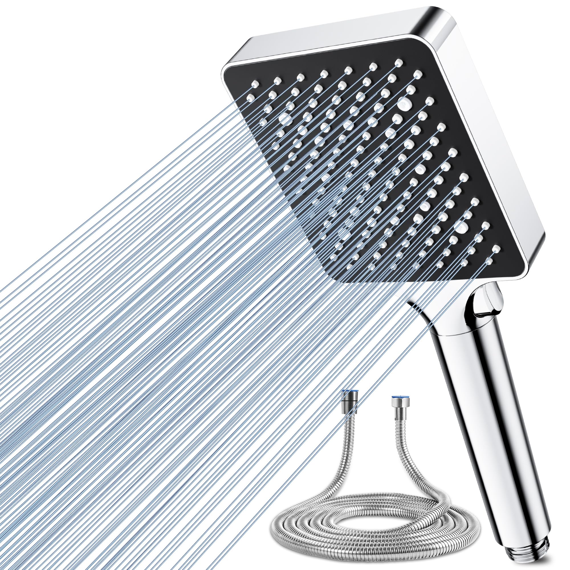 Magichome High Pressure Shower Head with 1.5m Hose | 6 Spray Modes