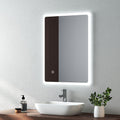 EMKE LED Bathroom Mirror | 450x600mm Backlit Vanity with Demister