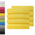 NatureMark 8 Hand Towels | 100% Cotton | 50 x 100 cm - Yellow