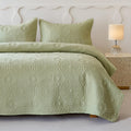 Simple&Opulence King Quilted Bedspread – 3pc Reversible Floral Coverlet