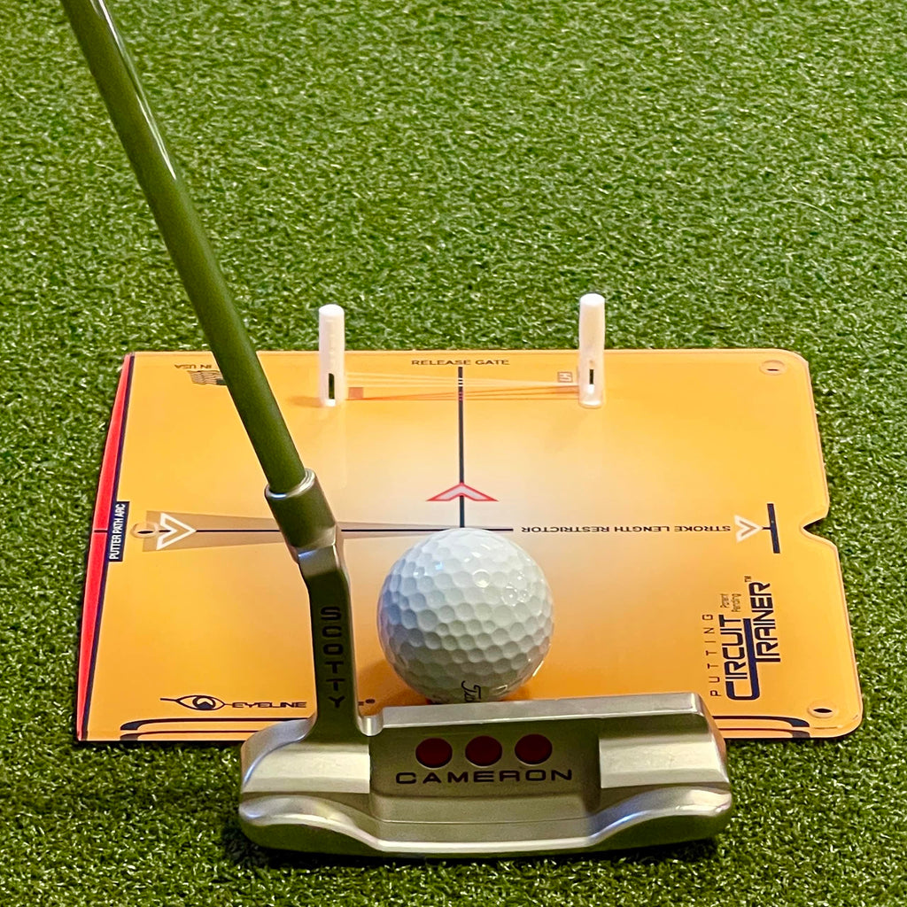EyeLine Golf Circuit Trainer Putting Mirror System with 12 Drills & Bag