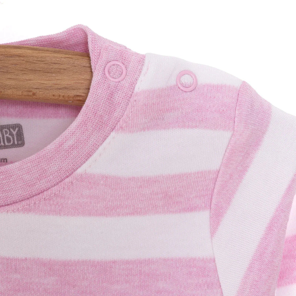 HelloBaby Unisex Sweatshirt-Footless Bottom - Light Pink