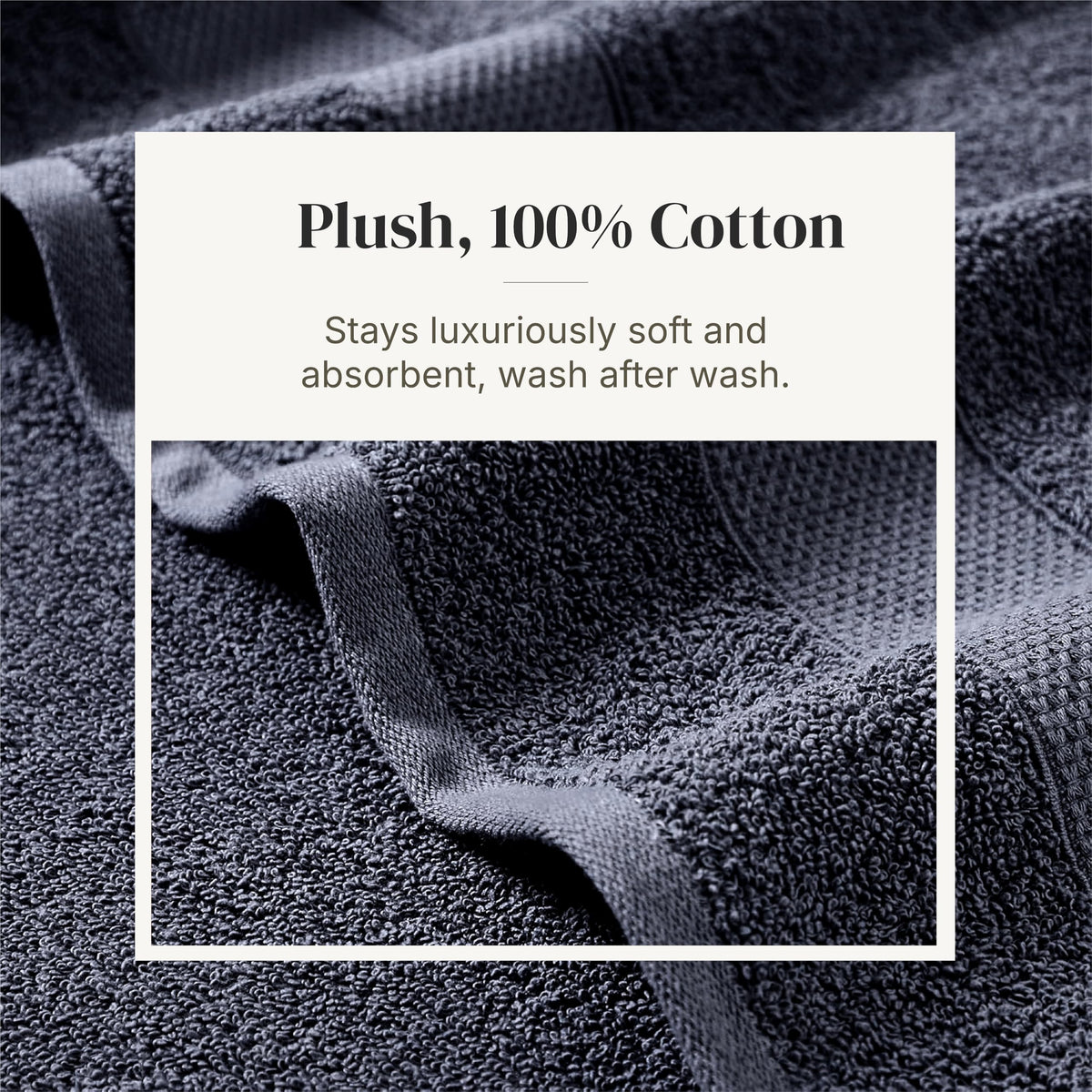 Modern Threads Pax 6-Piece Reversible Yarn Dyed Jacquard Towel Set - Bath Towels, Hand Towels, & Washcloths - Super Absorbent & Quick Dry